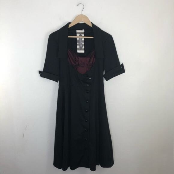 Chic Star Good Goth Red Black Halloween Dress NWT Size Medium - Picture 16 of 16